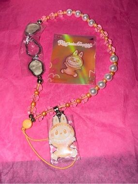 🧡 POP MART Monsters BIE Phone Charm HAPPINESS 🧡